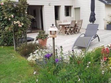 Chambre d'hôtes Au chant des oiseaux - Terrasse extérieure_4 Hersant Marie