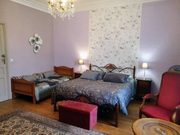 Chambre d'Hôtes La Villa des Roses- Luçon-Chambre double ou triple ©LaVilladesRoses
