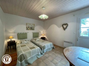 Gîte agréé Gîtes de France en Vendée : Chambre 2 (2 lits 90)_12 Gîtes de France Vendée