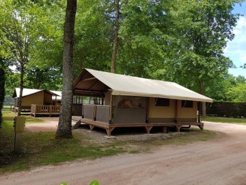 Tente lodge Camping la Foret