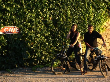 A Solex dans les vignes