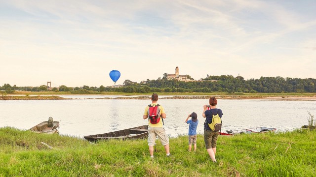 Vue sur Saint-Florent-le-Vieil à Varades en Pays de la Loire
